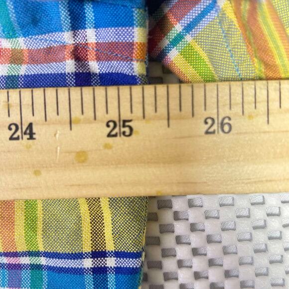 Ralph Lauren Plaid Button Down Shirt Men's L Old Money Preppy Flesh Pony Y2K - Picture 5 of 8